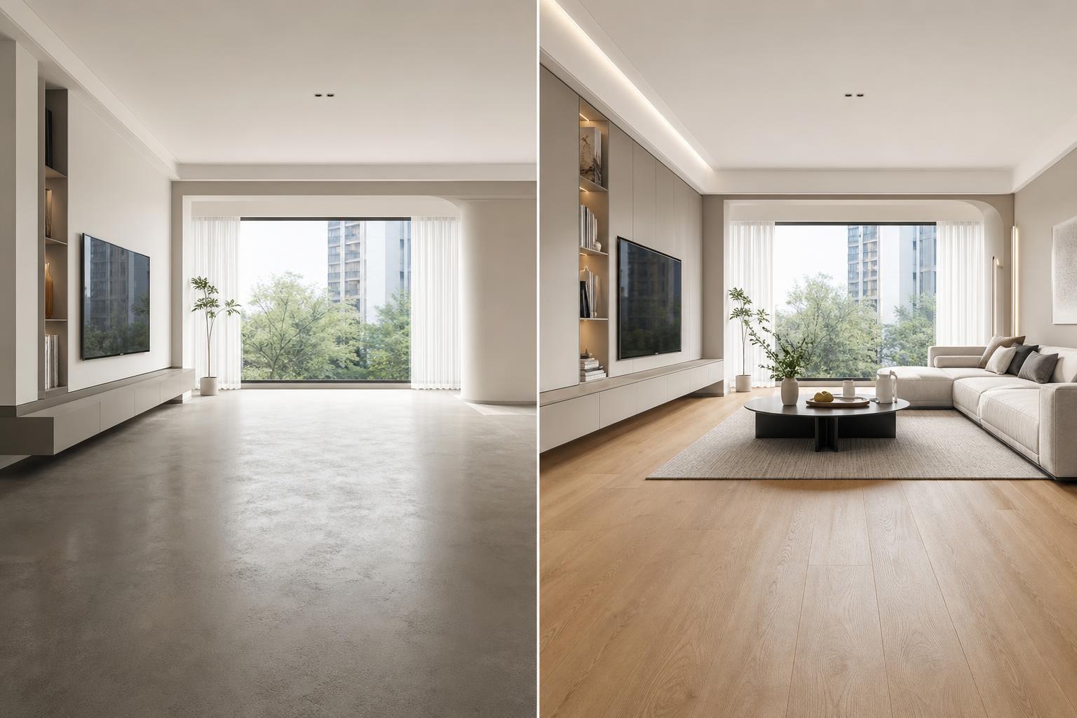 SPC flooring vs wood flooring vs tile